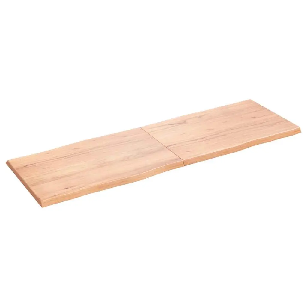 Wooden Table Top Brown Live Edge Solid Oak Folding Replacement Board 180x60cm