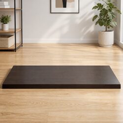 Quality Handcrafted Solid Oak Wood Table Top in Dark Brown