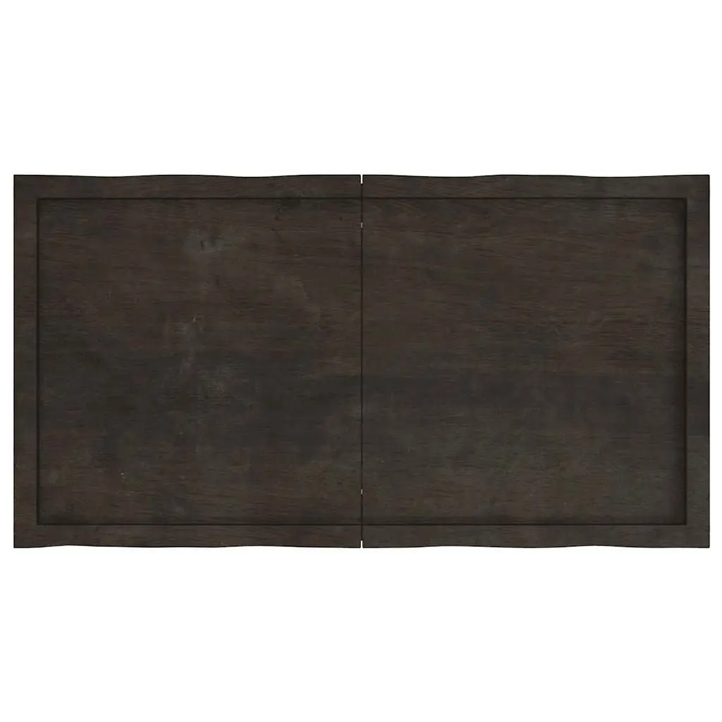 Dark Brown Wooden Table Top 120x60cm