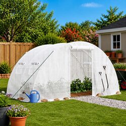 Reliable 8 m² Greenhouse with Sturdy Steel Frame
