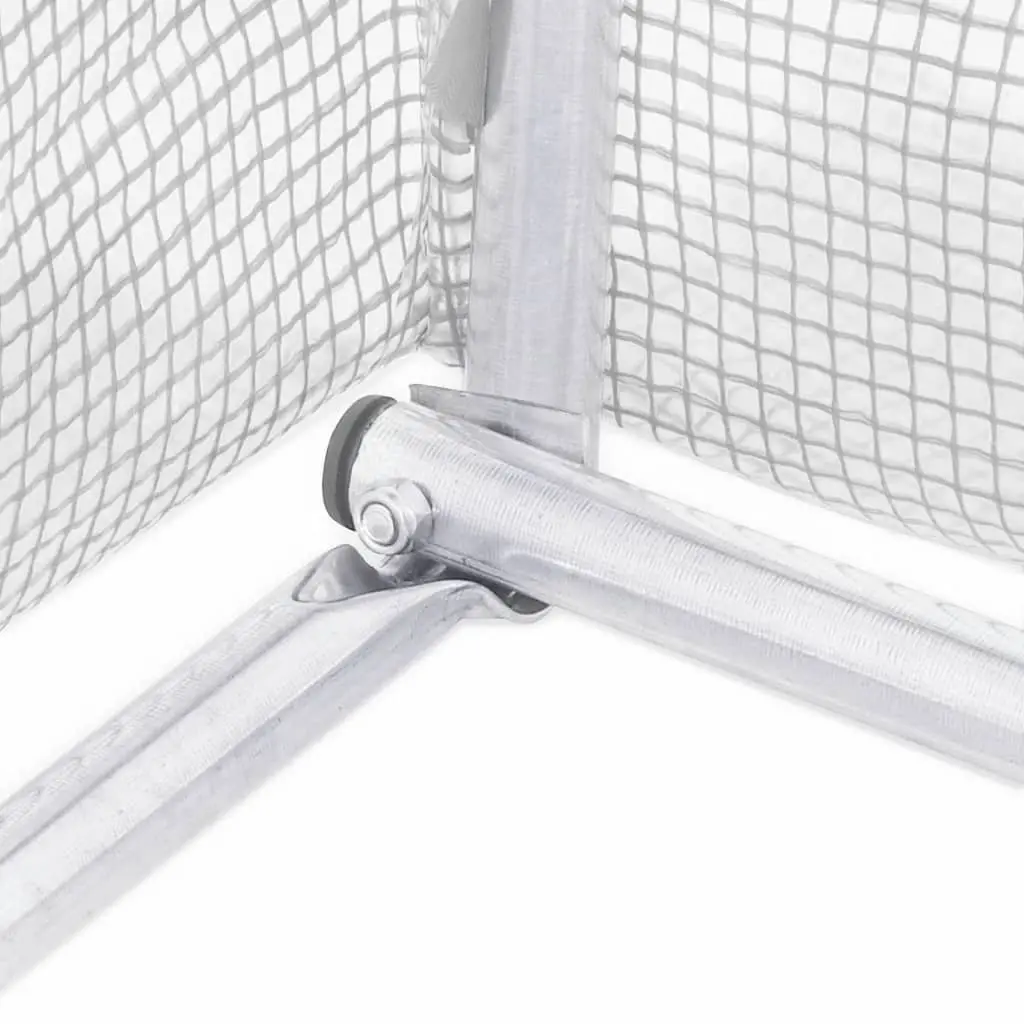 Greenhouse 12m² Steel Frame PE Cover 6x2x2.85m White