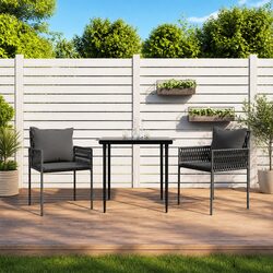 Value Set of 2 Comfortable Outdoor Chairs with Cushions
