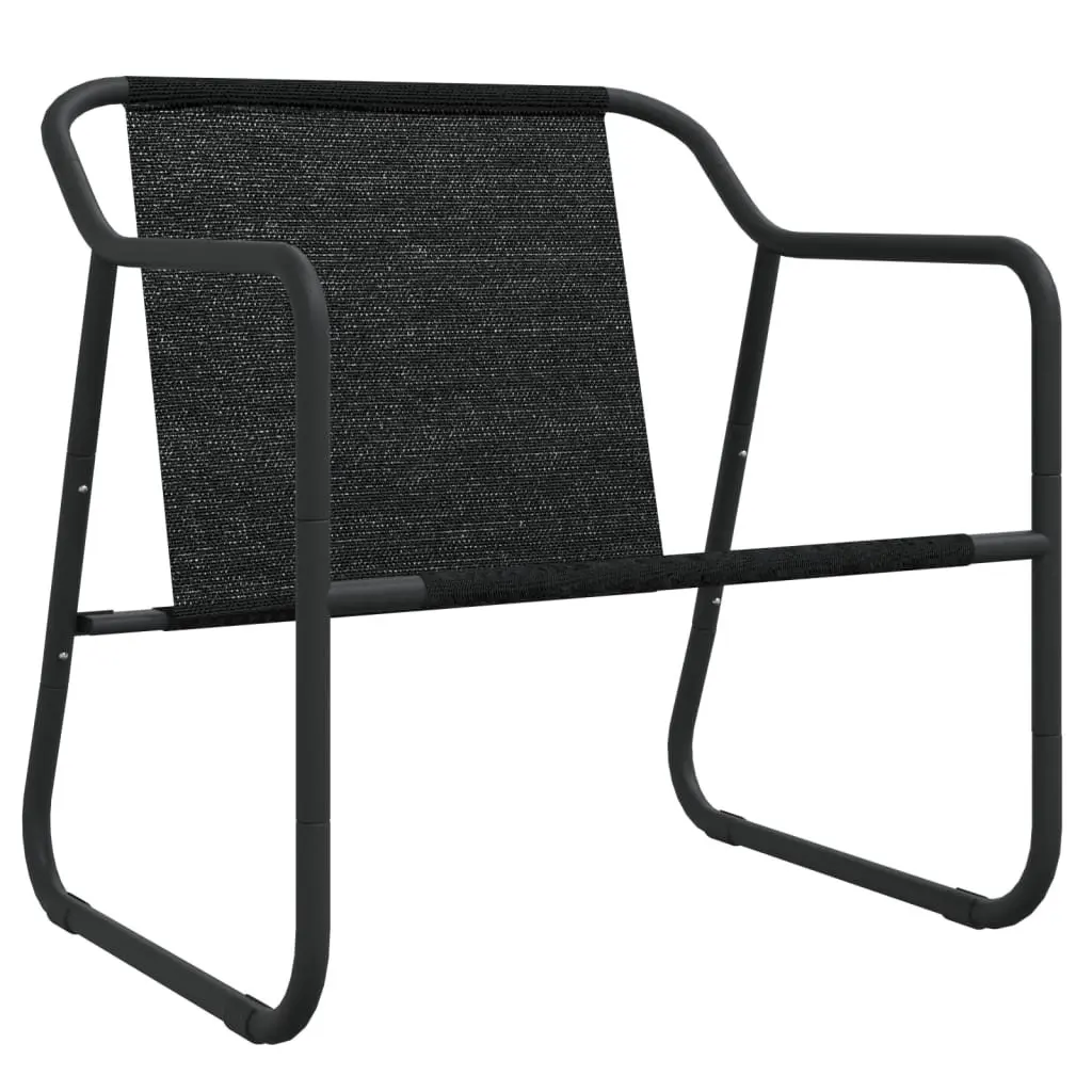 Garden Lounge Set Outdoor Furniture 3 Piece Steel Frame Cushions Anthracite