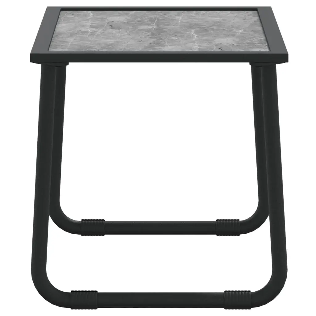 Garden Lounge Set Outdoor Furniture 3 Piece Steel Frame Cushions Anthracite