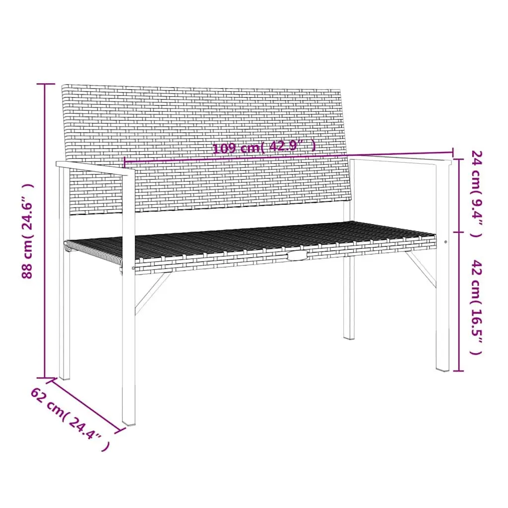 2-Seater Garden Bench