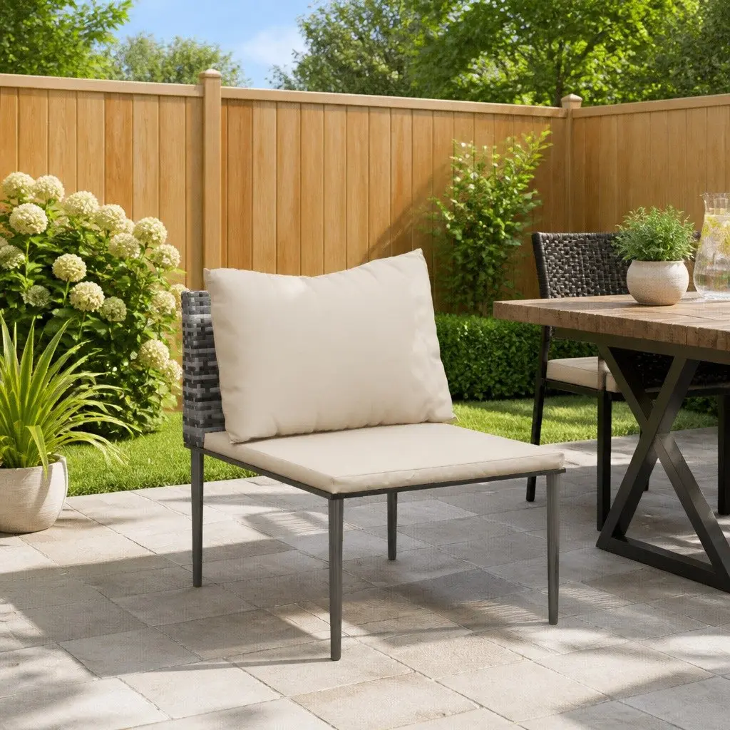 Garden Middle Sofa with Durable Construction