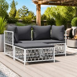 Reliable Garden Footstool with Cushion for Outdoor Relaxation