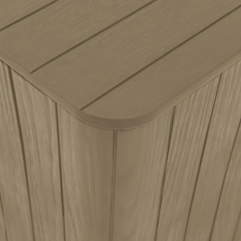 Garden Storage Table Removable Lid Outdoor Furniture Brown