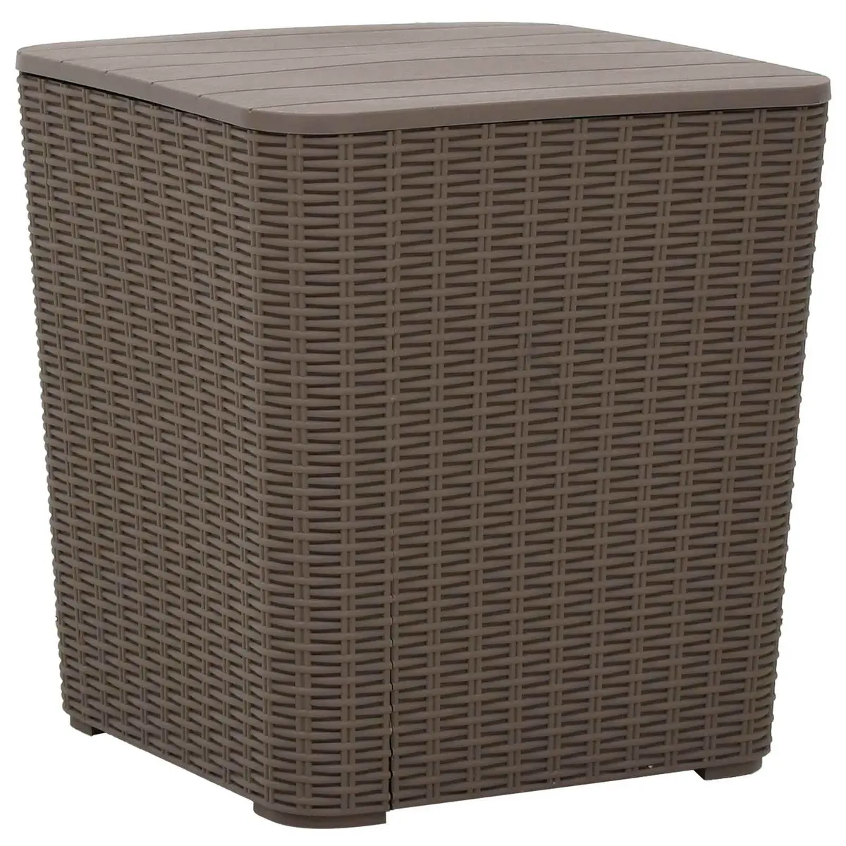 Garden Storage Table Outdoor Furniture Removable Lid Light Brown