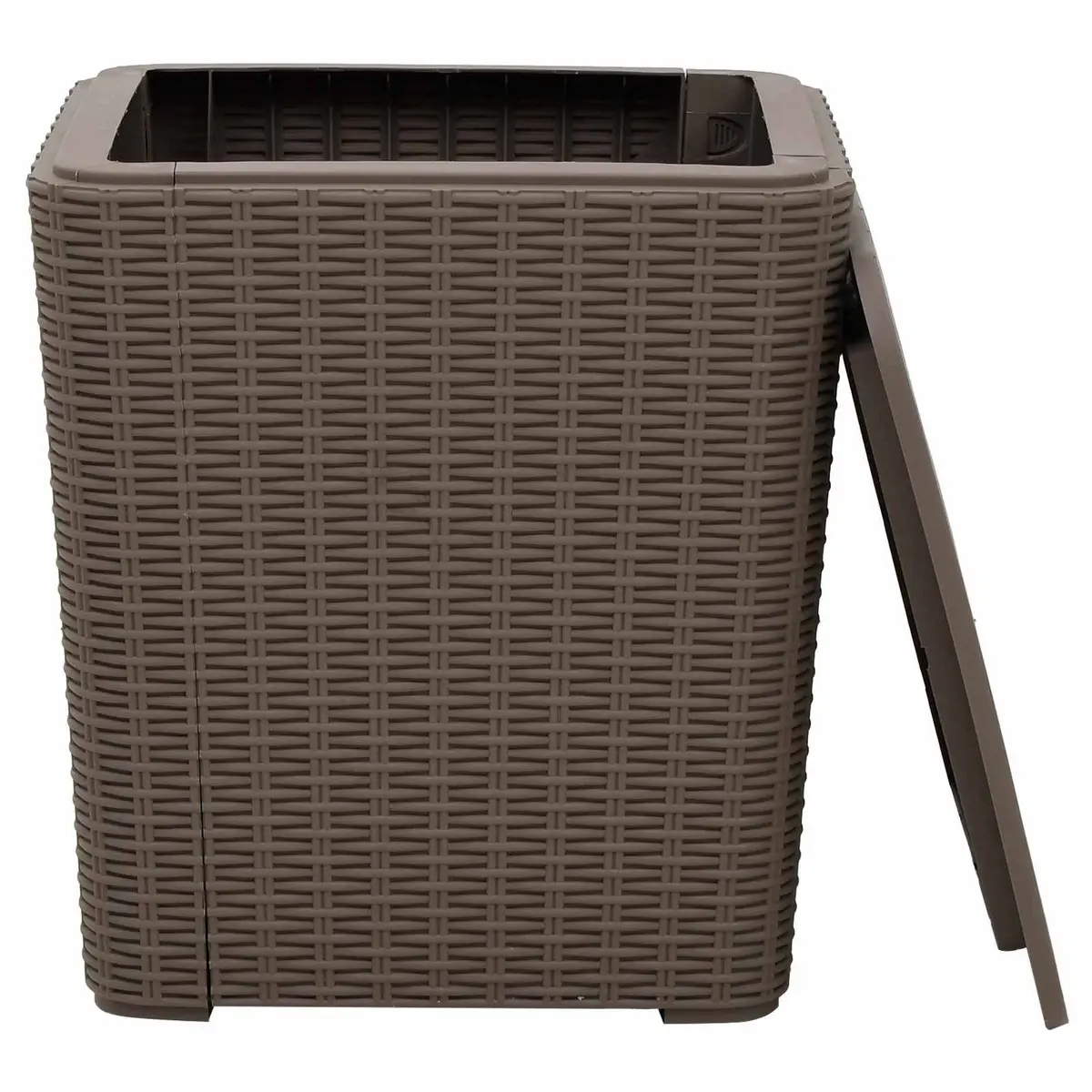 Garden Storage Table Outdoor Furniture Removable Lid Light Brown