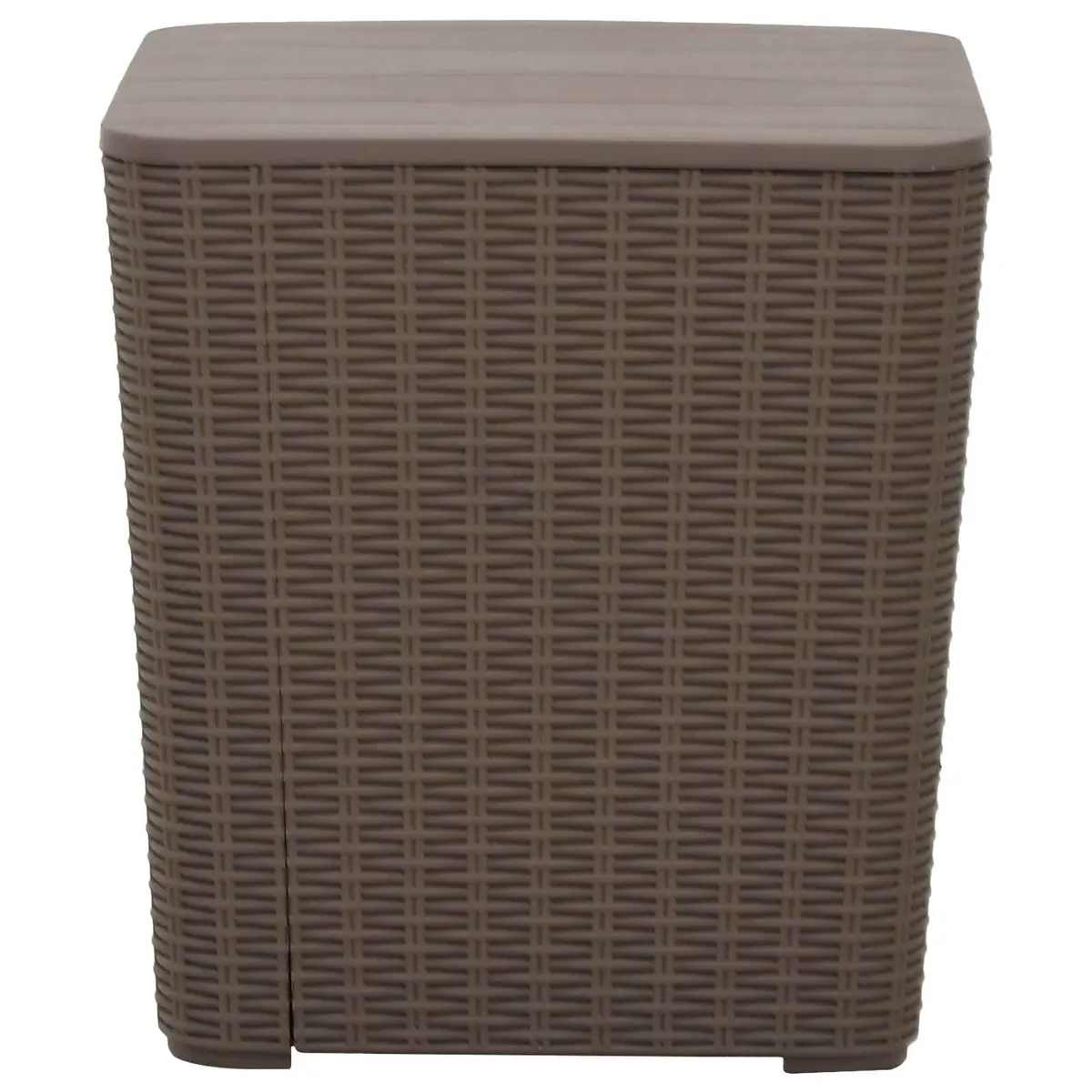 Garden Storage Table Outdoor Furniture Removable Lid Light Brown