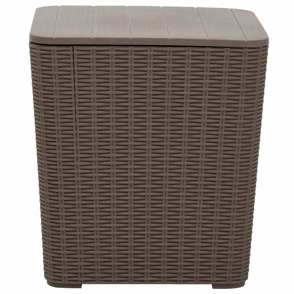 Garden Storage Table Outdoor Furniture Removable Lid Light Brown