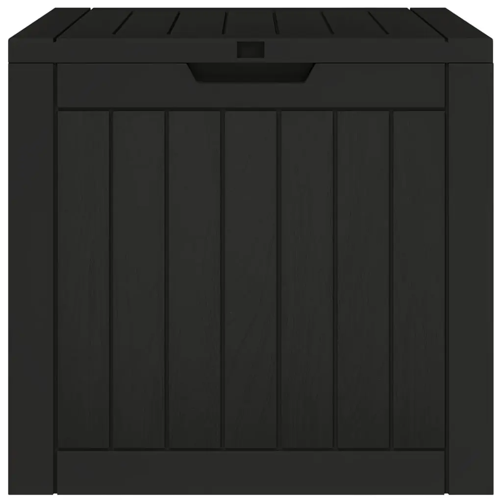 Garden Storage Box Outdoor Furniture 118L Black Polypropylene