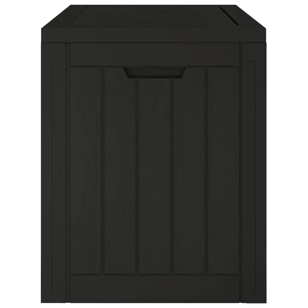 Garden Storage Box Outdoor Furniture 118L Black Polypropylene