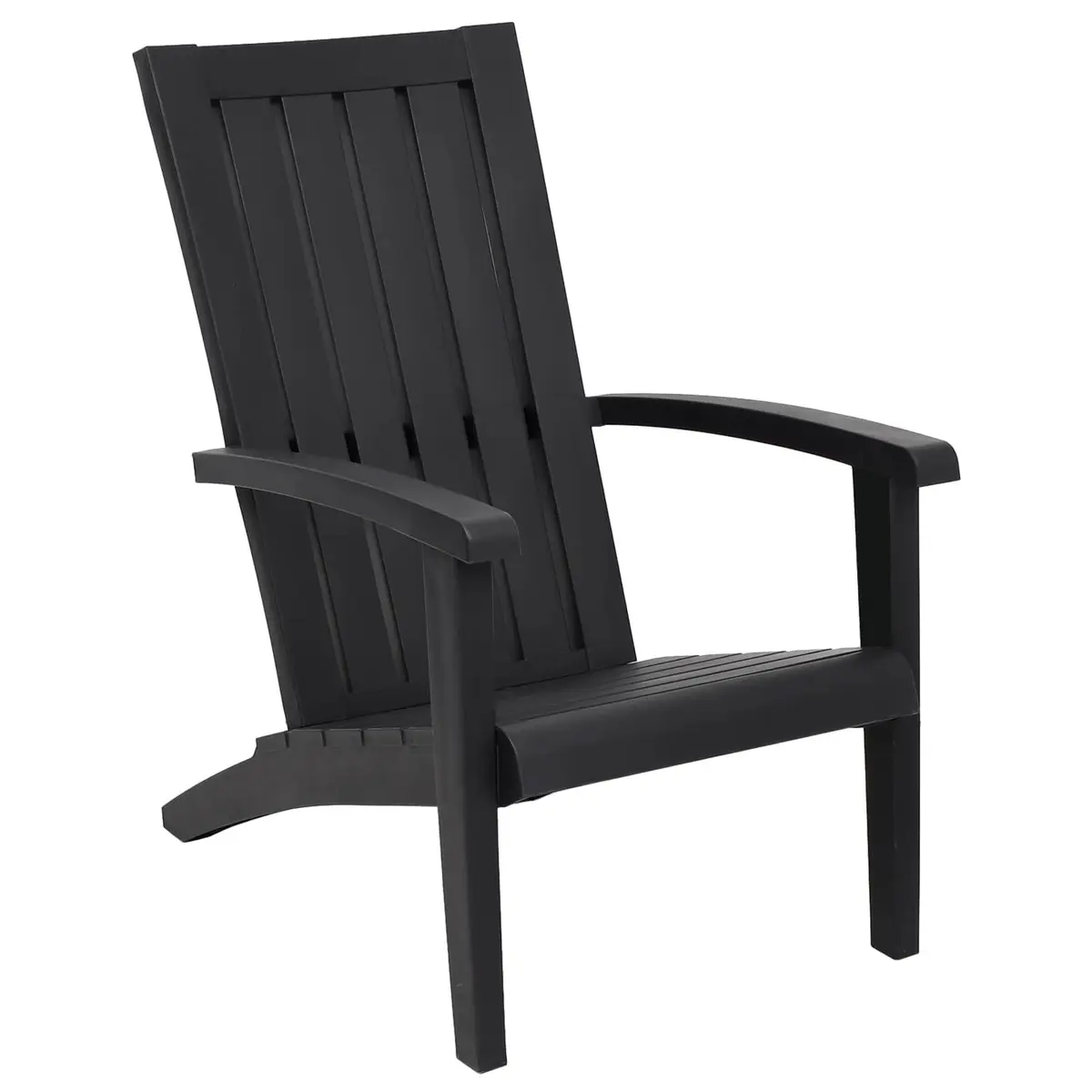 Adirondack Chair Outdoor Lounge Seating Garden Patio Deck Black