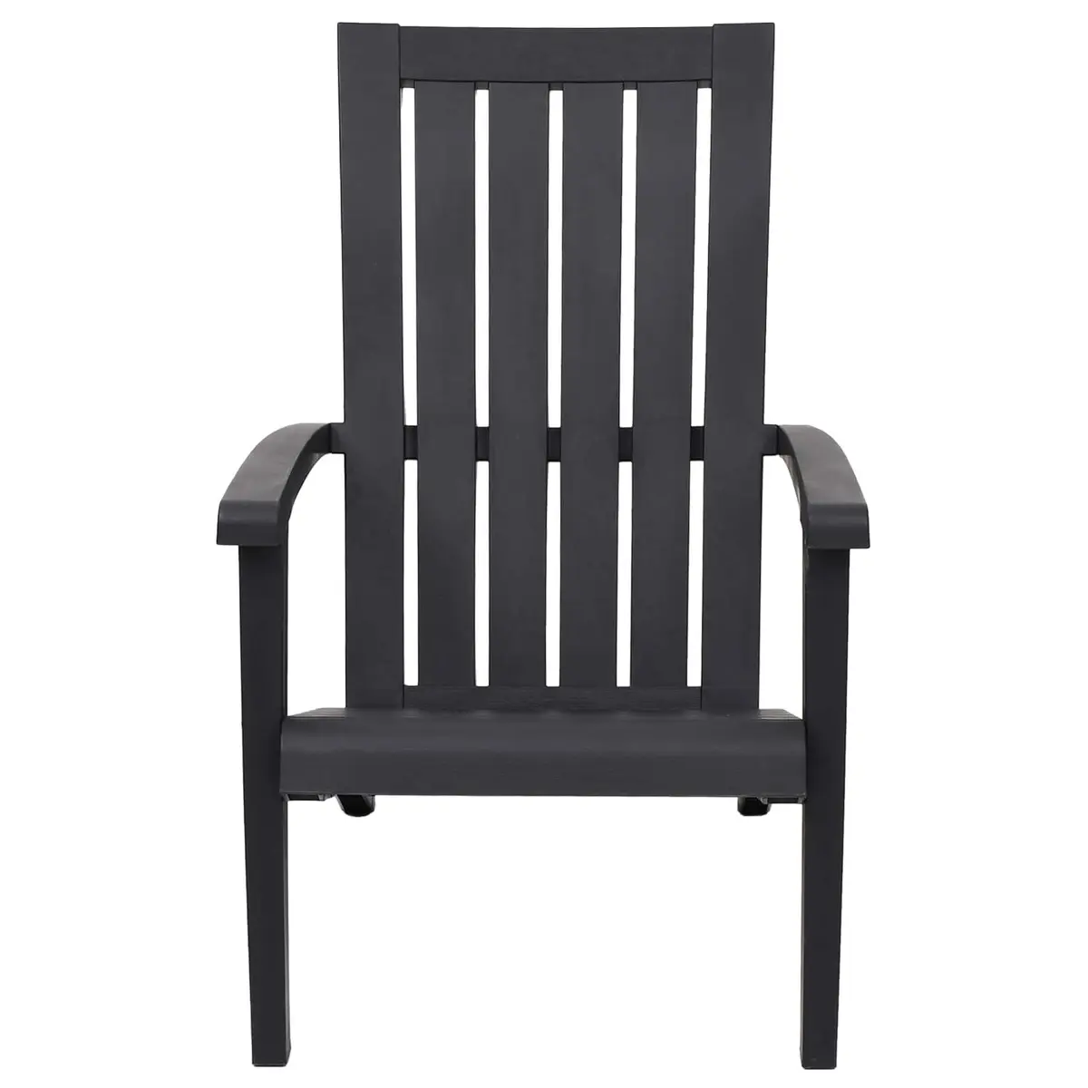 Adirondack Chair Outdoor Lounge Seating Garden Patio Deck Black
