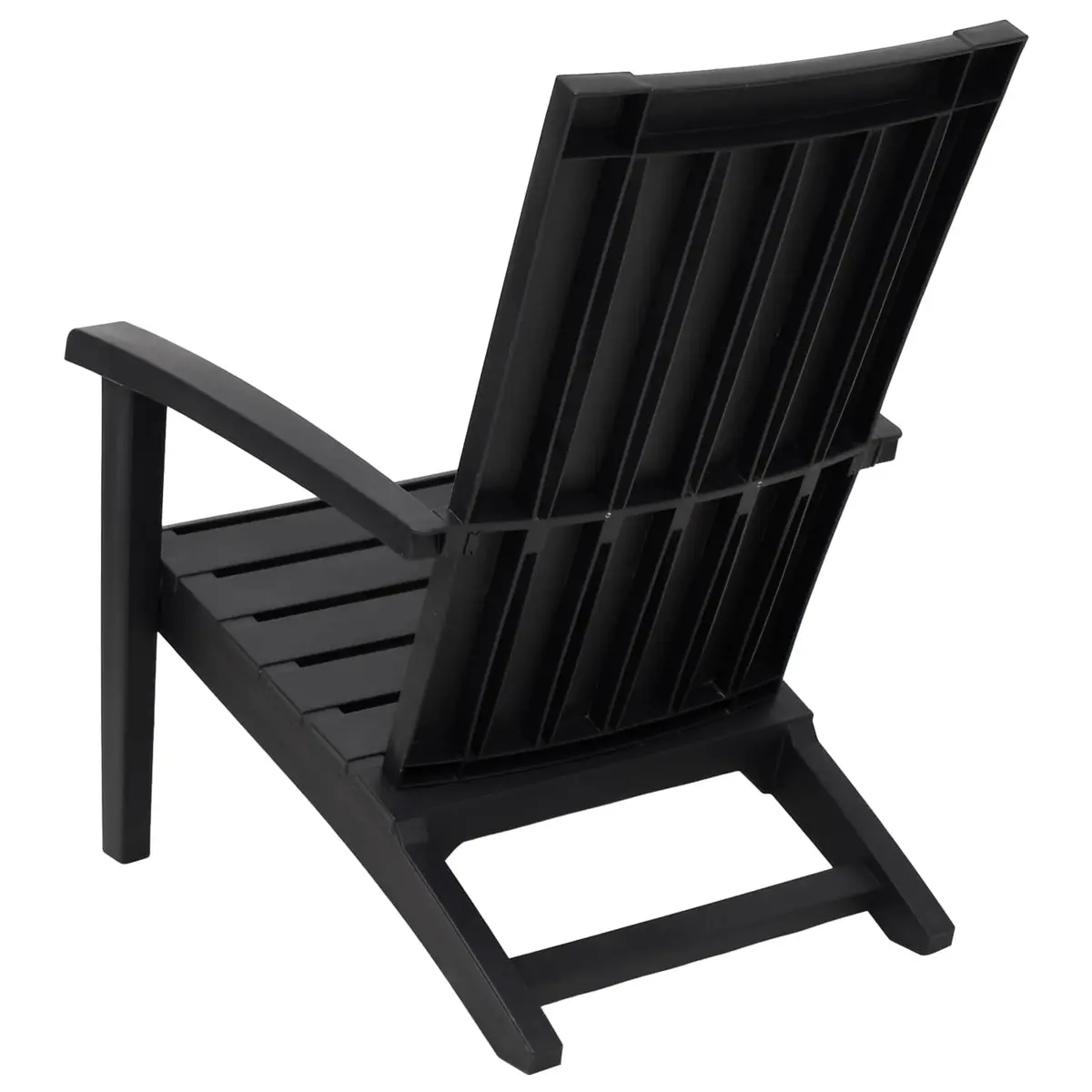 Adirondack Chair Outdoor Lounge Seating Garden Patio Deck Black