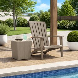 Value and Comfort in Our Light Brown Adirondack Chair