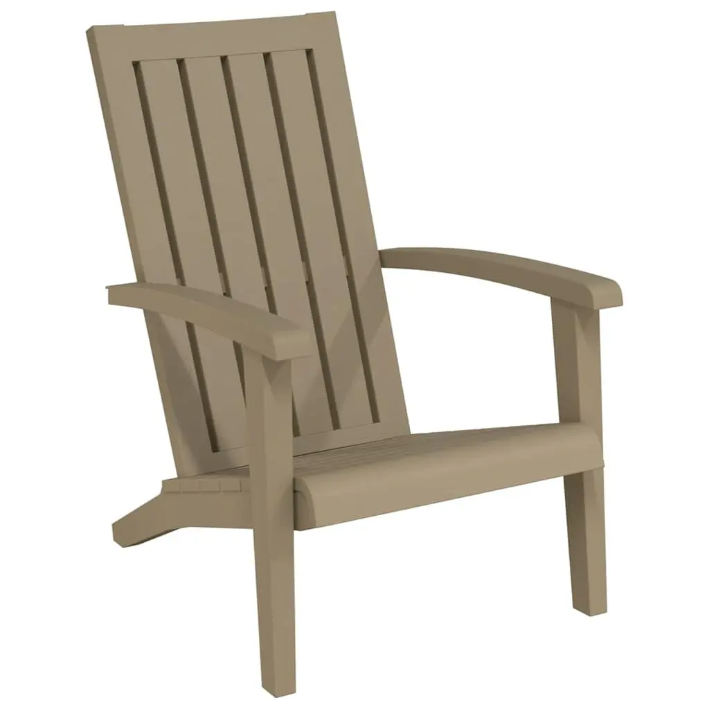 Adirondack Chair Outdoor Lounge Seating Garden Patio Furniture Light Brown