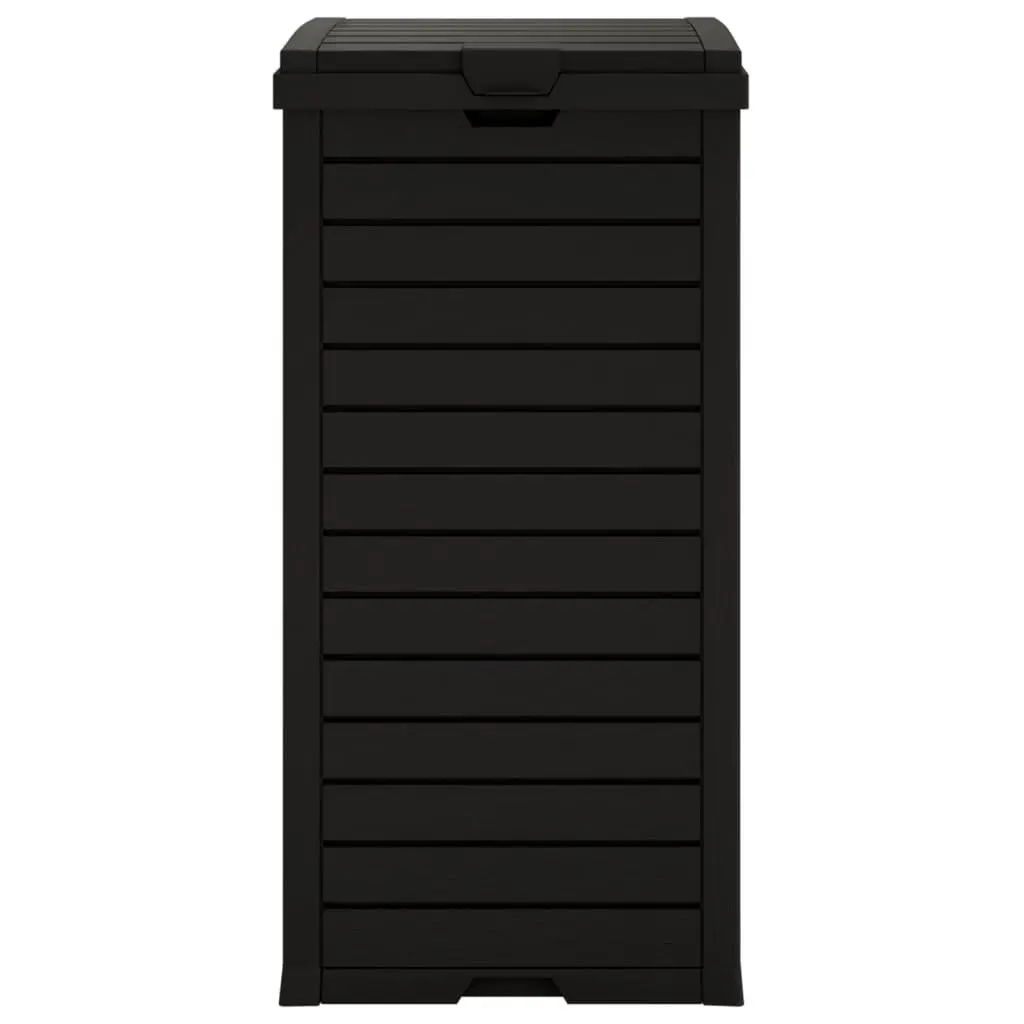 Outdoor Garbage Bin Double Lid 41x41x86cm Black 118L