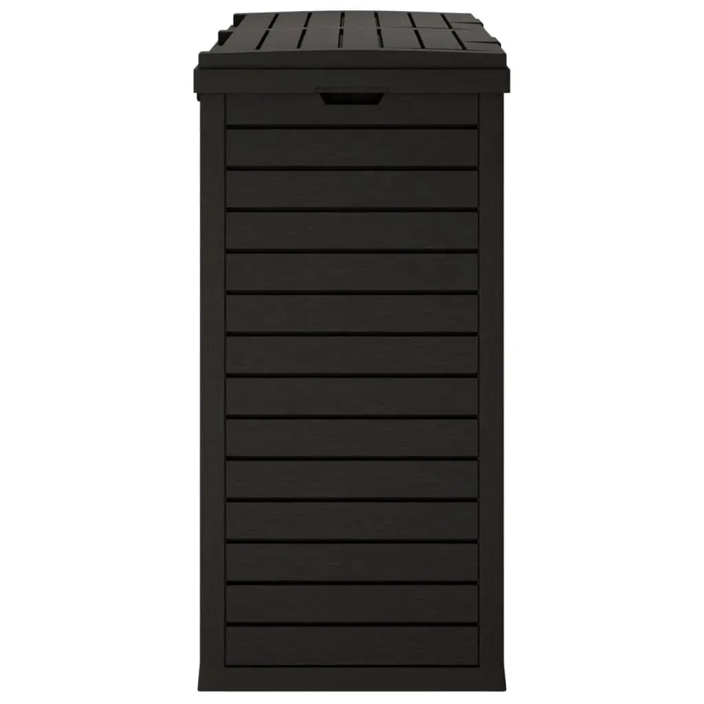 Outdoor Garbage Bin Waste Containment Large Capacity 230L Black Double Lid