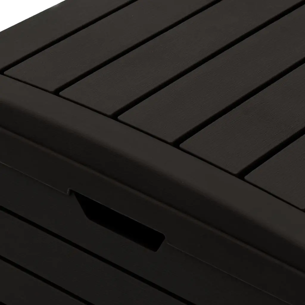 Outdoor Garbage Bin Waste Containment Large Capacity 230L Black Double Lid