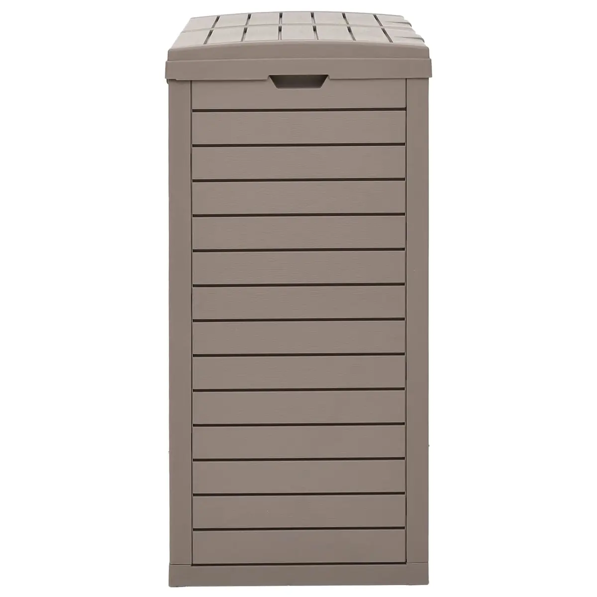 Outdoor Waste Container Double Lid 230L Capacity 78x41x86cm Light Brown