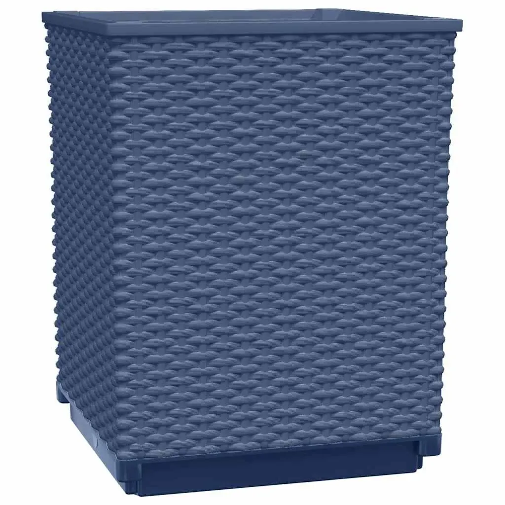 Planters Decorative Pots Outdoor Garden Flower Boxes 30x30x37cm Grey 4 Piece