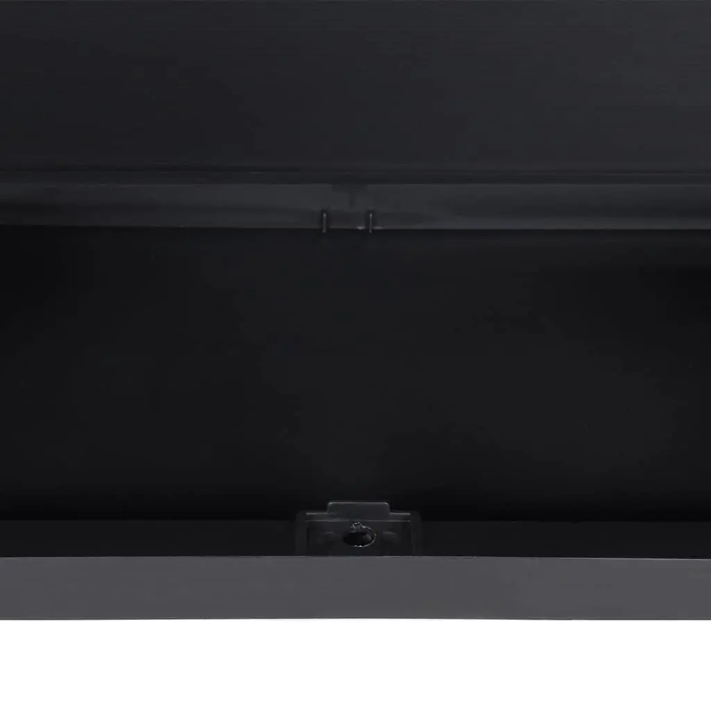 Outdoor Storage Cabinet Lockable Adjustable Shelves Grey Black 65 x 37 x 165 cm