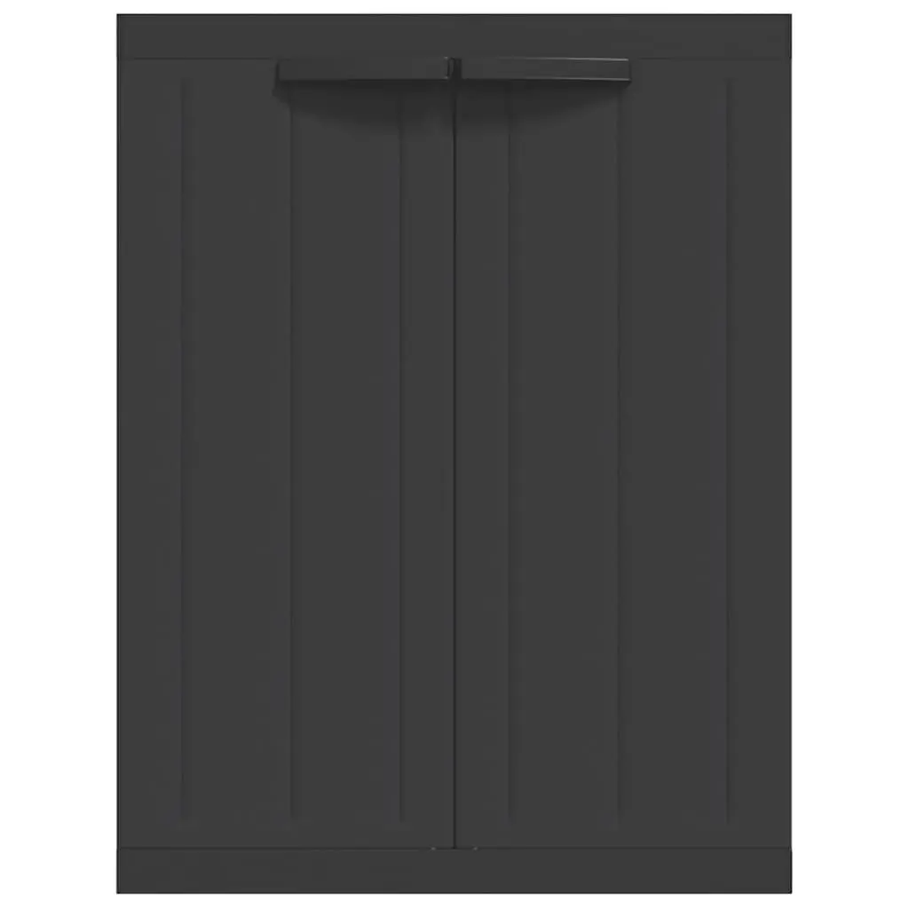 Outdoor Storage Cabinet Lockable 65x37x85cm Black