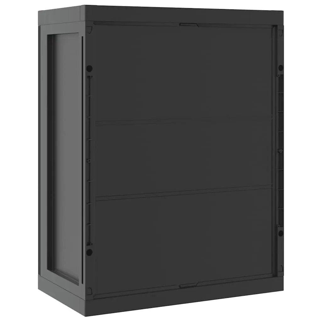 Outdoor Storage Cabinet Lockable 65x37x85cm Black