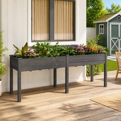 Reliable Wooden Planter Box with Durable Construction