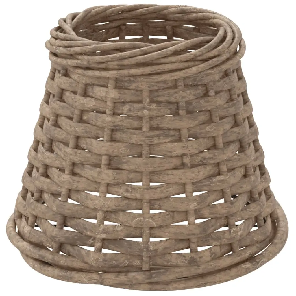 Wicker Lamp Shade Natural Lighting Accessory 15cm Diameter Brown