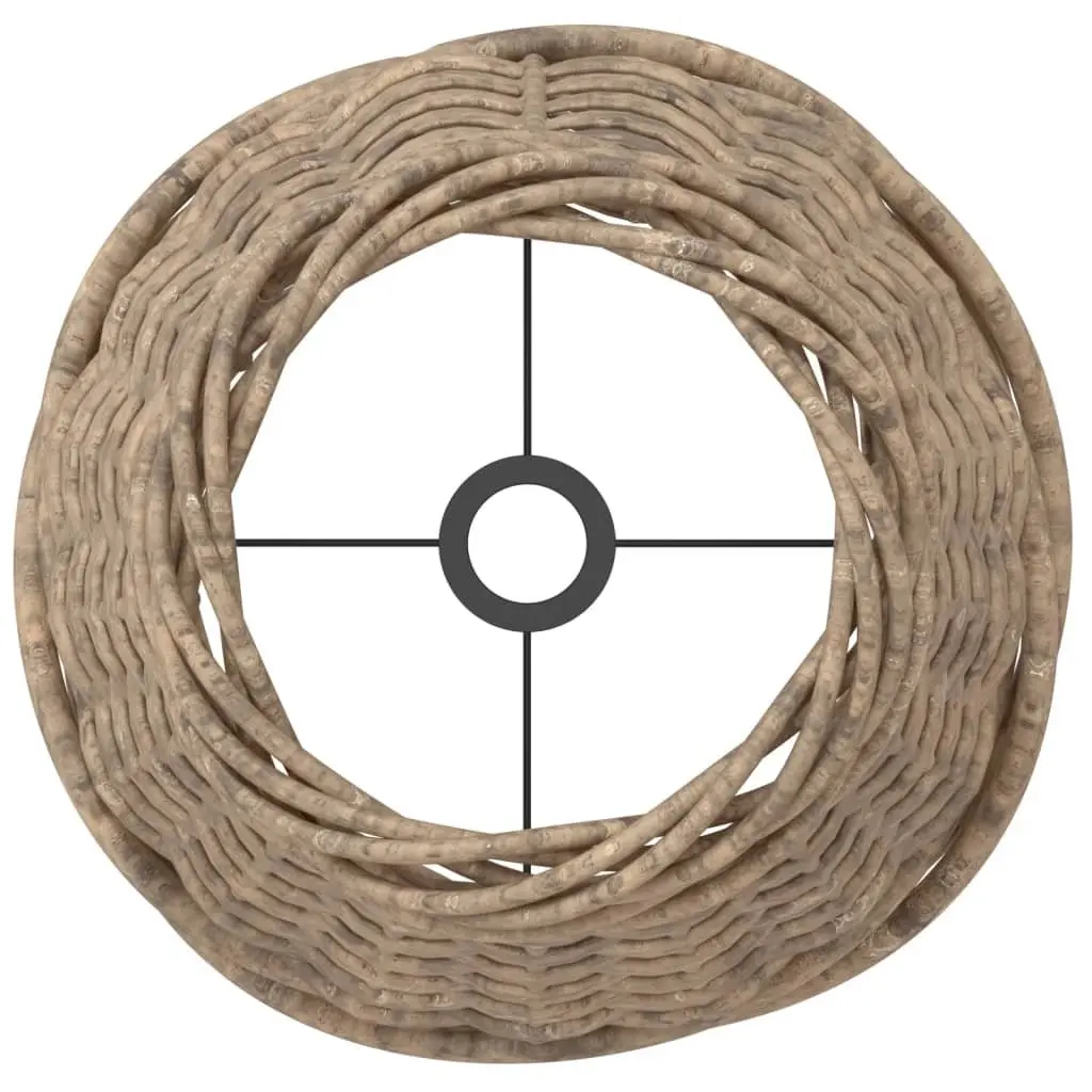 Wicker Lamp Shade Natural Lighting Accessory 15cm Diameter Brown