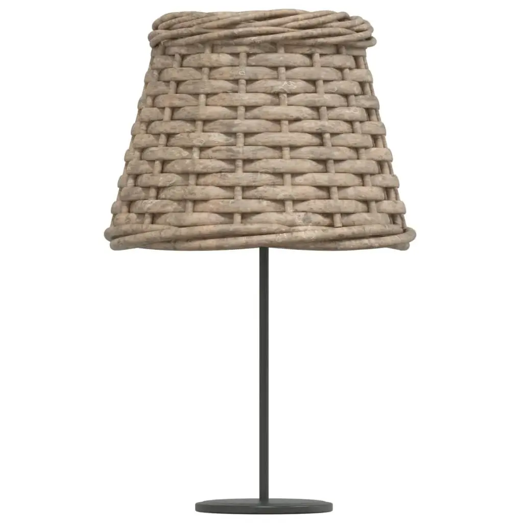 Wicker Lamp Shade Natural Lighting Accessory 15cm Diameter Brown
