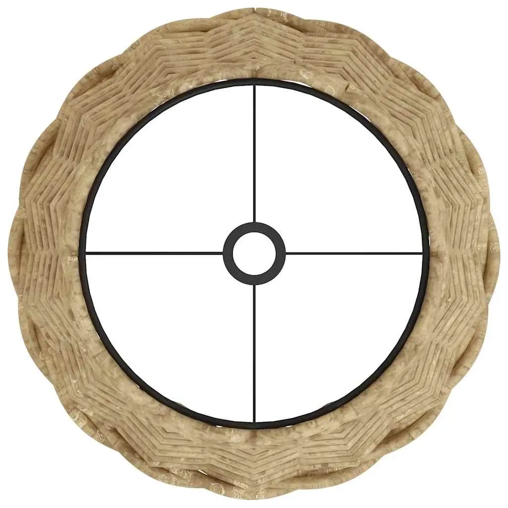 Wicker Lamp Shade Brown Ceiling Table Light Fixture 20 cm Diameter 15 cm Height Natural Handcrafted Home