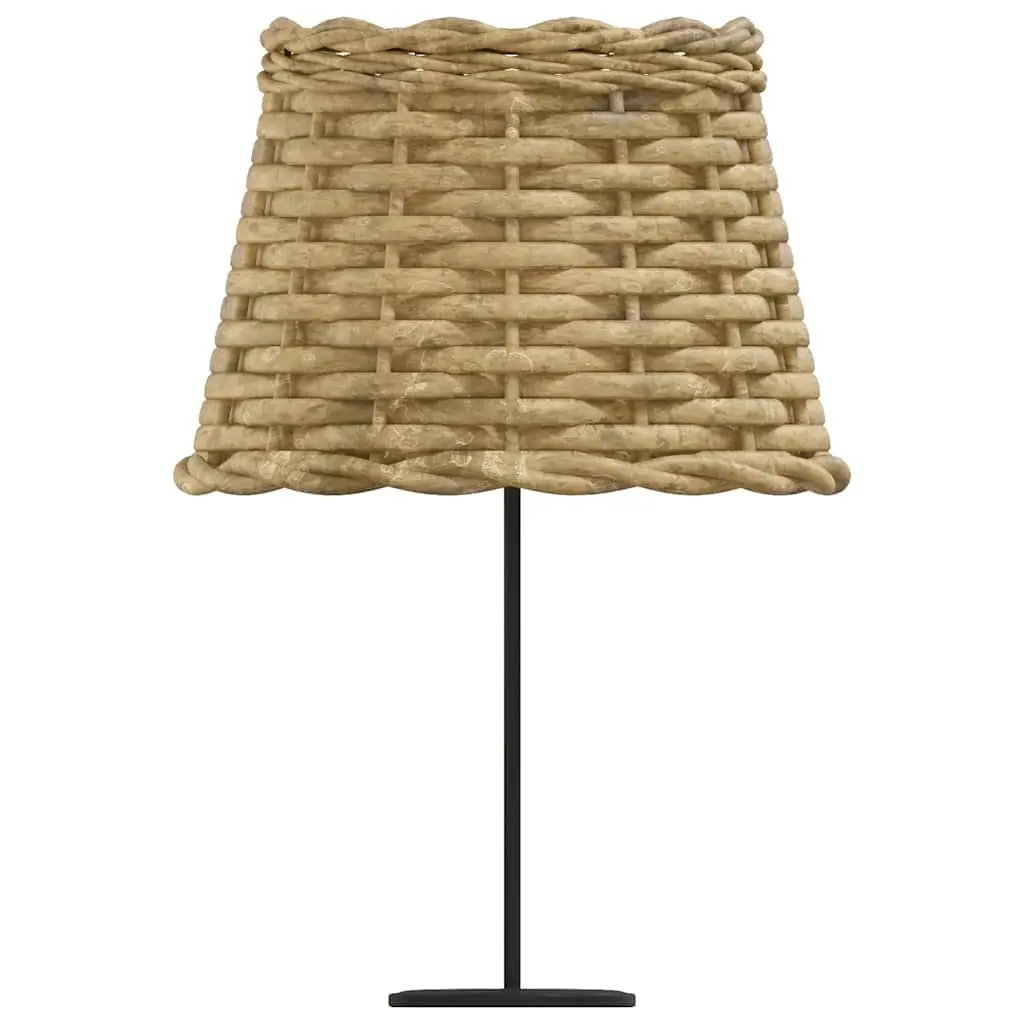 Wicker Lamp Shade Brown Ceiling Table Light Fixture 20 cm Diameter 15 cm Height Natural Handcrafted Home