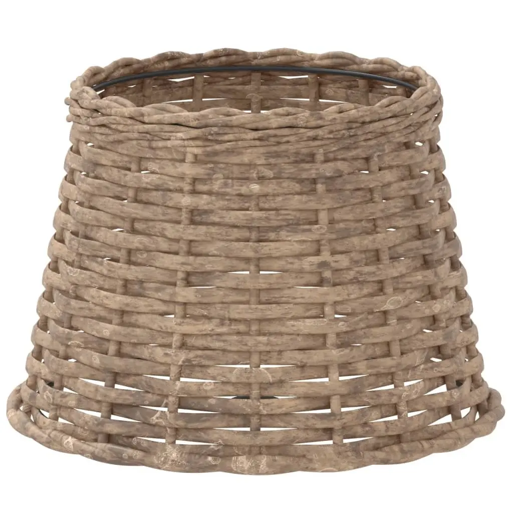 Wicker Lamp Shade Brown Ceiling Light Ø25x17cm Home Decor