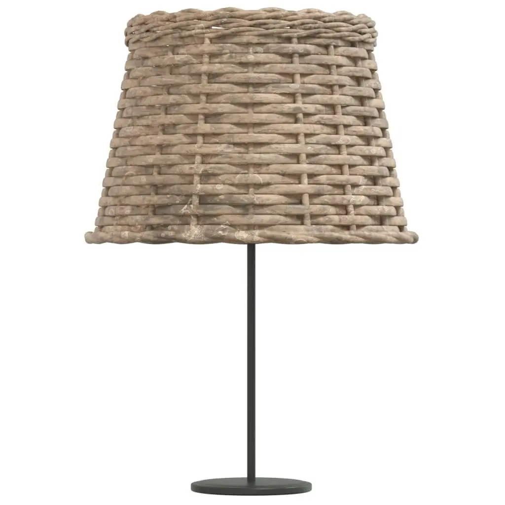Wicker Lamp Shade Brown Ceiling Light Ø25x17cm Home Decor