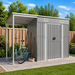 Reliable Grey Garden Shed for Outdoor Essentials