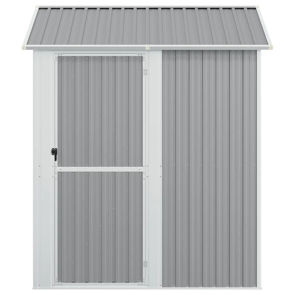 Garden Shed Outdoor Storage 192x152.5x237cm Grey Galvanised Steel