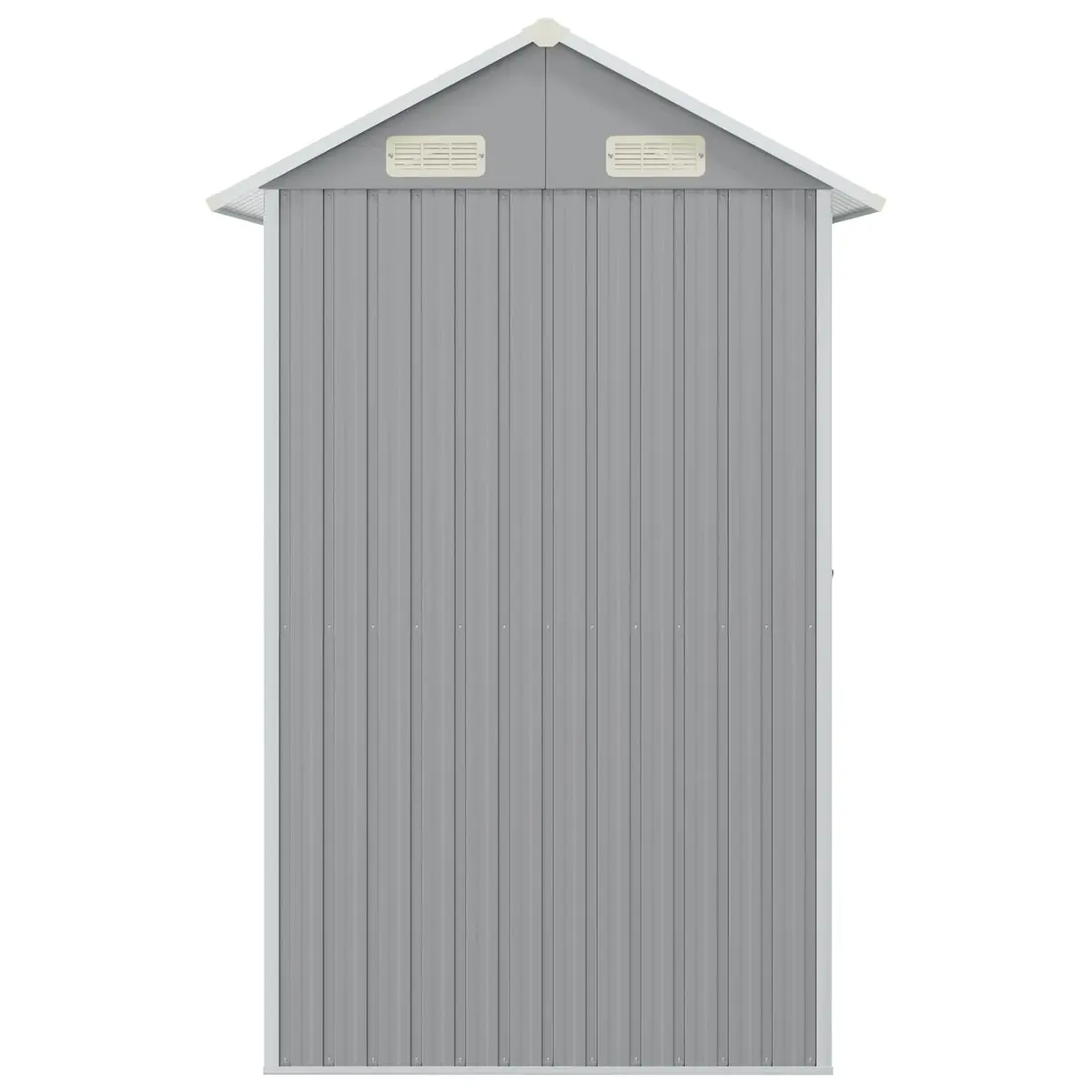 Garden Shed Outdoor Storage 192x152.5x237cm Grey Galvanised Steel