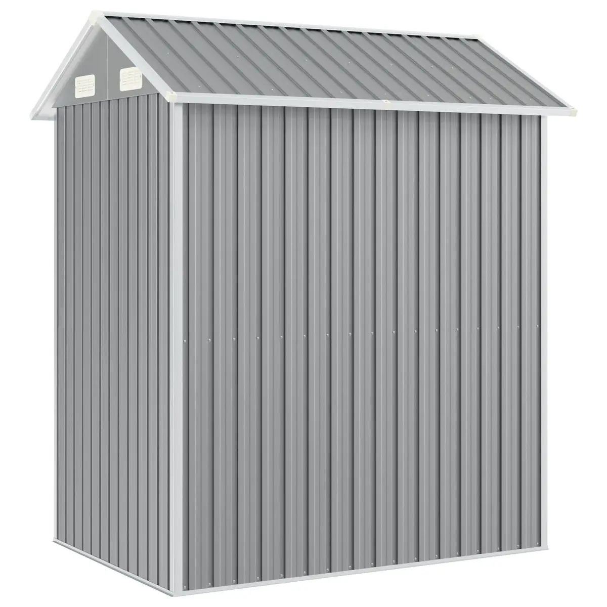 Garden Shed Outdoor Storage 192x152.5x237cm Grey Galvanised Steel