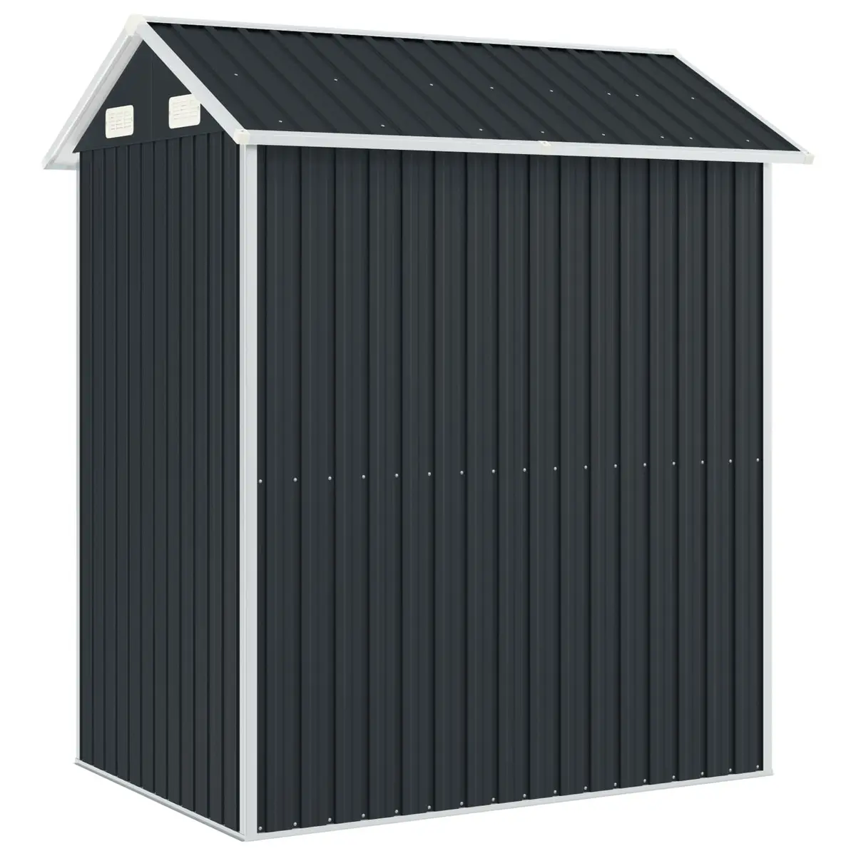 Garden Shed Outdoor Storage 192x152.5x237 cm Galvanised Steel Anthracite
