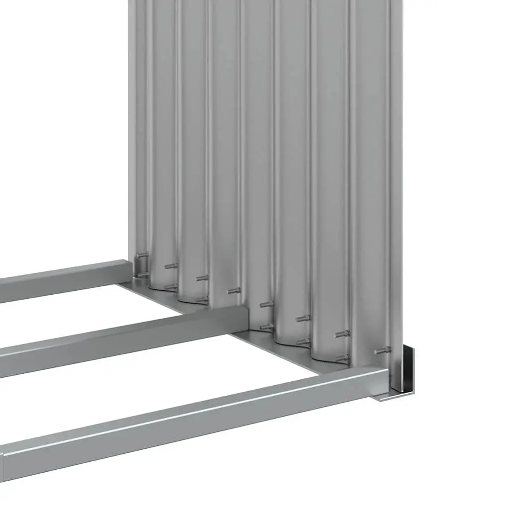 Log Holder Outdoor Firewood Rack 120x45x210cm Grey