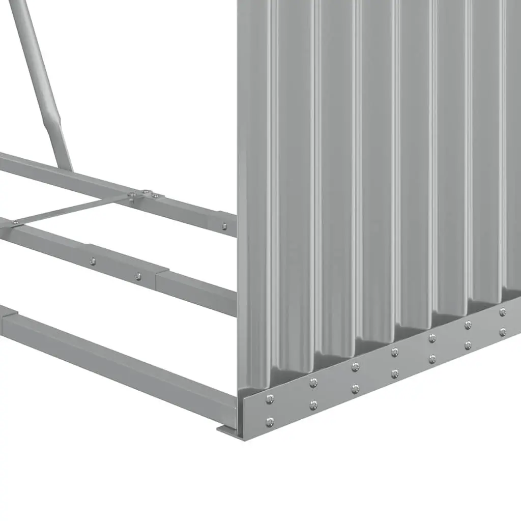 Log Holder Outdoor Firewood Rack 120x45x210cm Grey