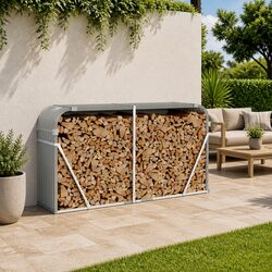 Reliable Log Holder Rack for Cozy Firewood Storage
