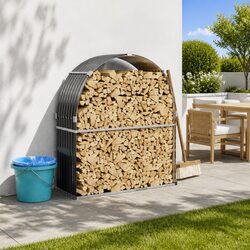 Reliable Log Holder for Firewood Storage 120x45x140cm