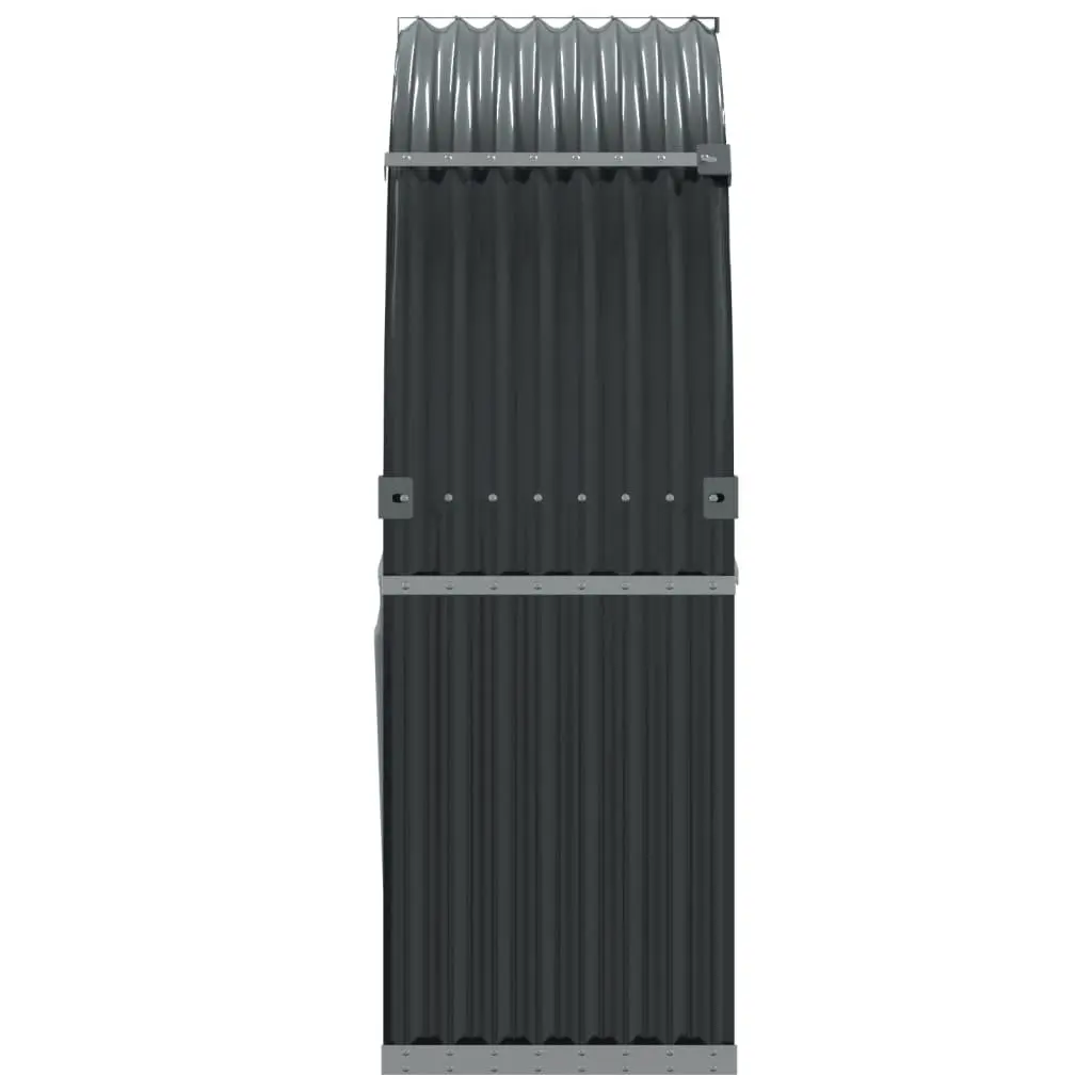 Log Holder Wood Storage Rack 120x45x140cm Anthracite Galvanised Steel
