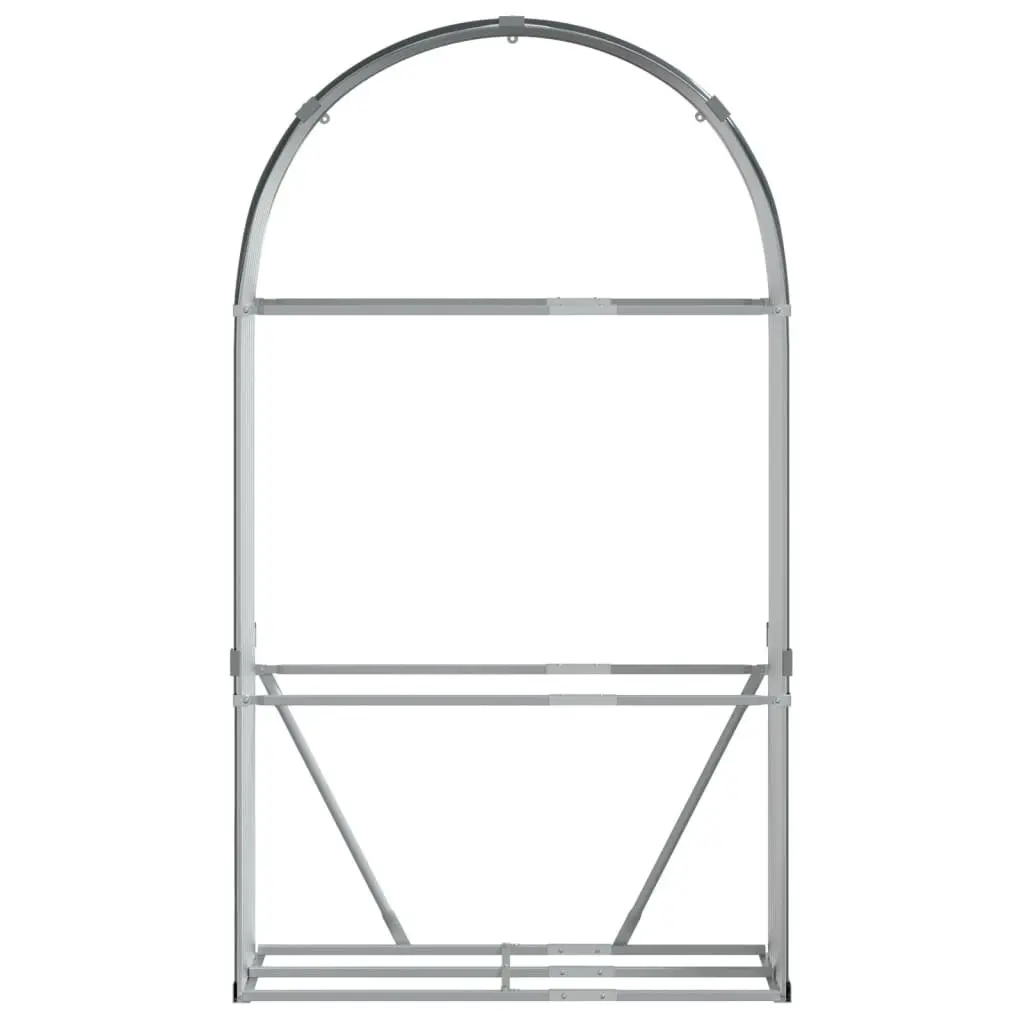 Log Holder Firewood Storage Rack 120x45x210 cm Anthracite Galvanised Steel